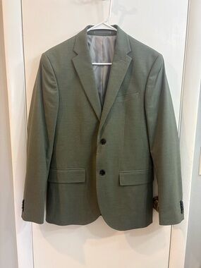 H&M Olive Green Men's Two-Button Blazer (New with Tags)